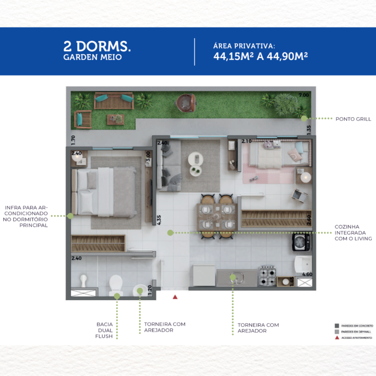 44.15M² a 44.90M²