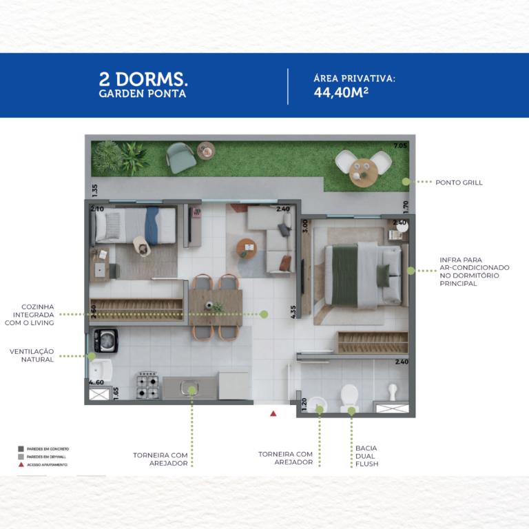 44.40M²