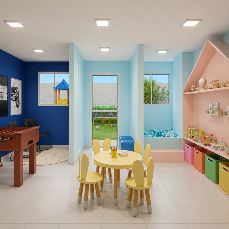 Brinquedoteca e sala de jogos